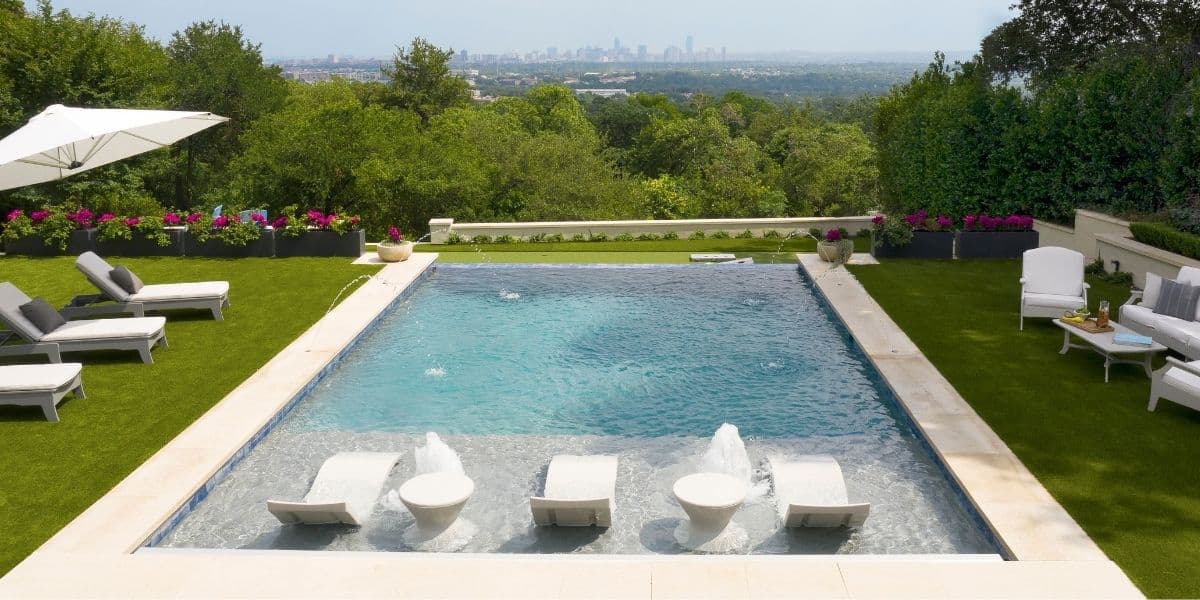 Pool with Ledge pool furniture