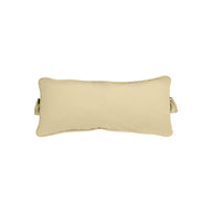 Discover the Ledge Lounger Signature Headrest Pillow, a rectangular beige lumbar pillow with subtle texture and rounded corners. Incredibly soft, its designed for optimal support and comfort. Customize it for a unique touch.