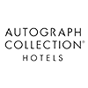 Logo of Autograph Collection Hotels. The text Autograph Collection Hotels is displayed in a stylized, elegant font, with the word Autograph above Collection and Hotels underneath, all in black. The background is white.