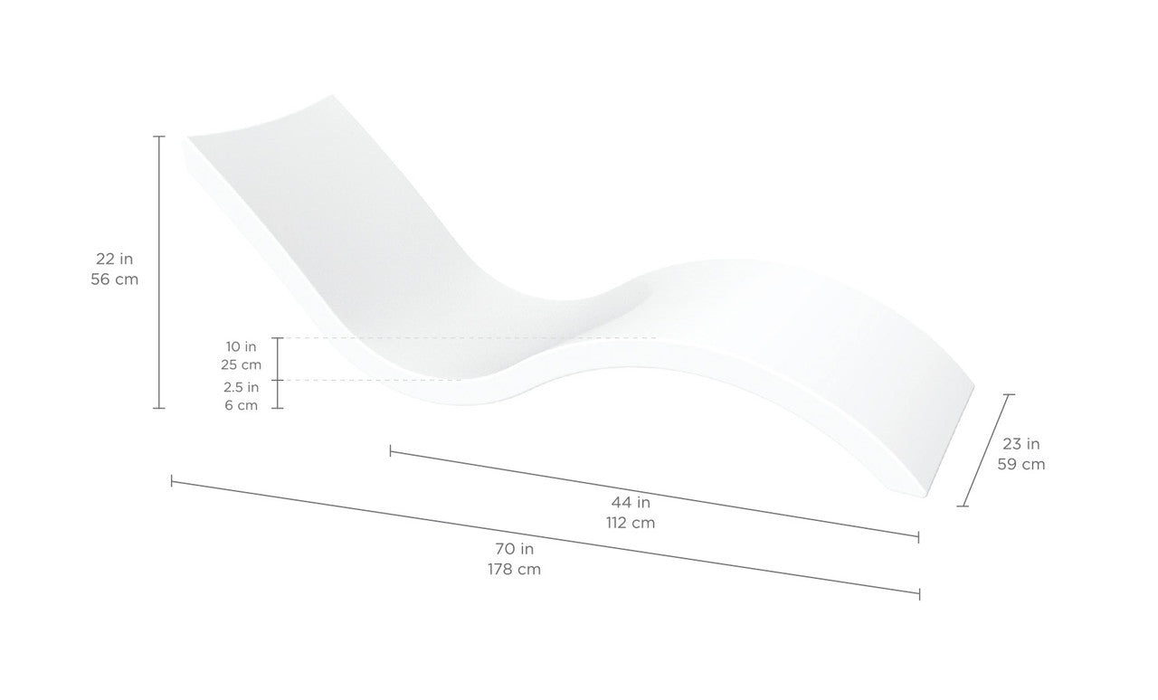 Ledge Lounger Signature Chaise pool lounger spec Image
