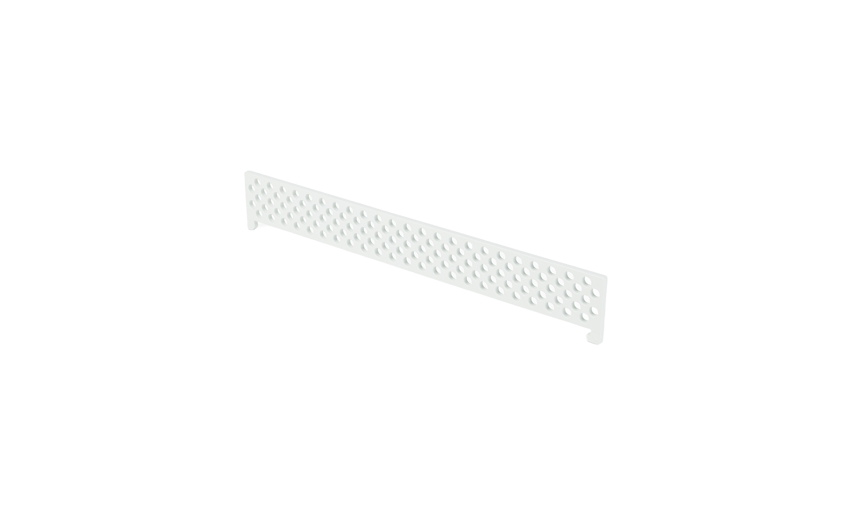 A Table Tennis Net by Ledge Lounger, rectangular and styled for modern spaces, with a sleek white finish and durable design, isolated on a plain white background.