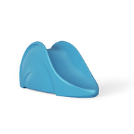 Introducing the Signature Slide by Ledge Lounger, a blue plastic marvel for indoor play, set against a crisp white background.