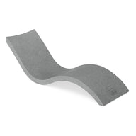 The Signature Chaise by Ledge Lounger is a sleek, modern gray lounger featuring an ergonomic wave design. Ideal for poolside relaxation, this chair is slightly elevated and designed to look like its crafted from one continuous piece.