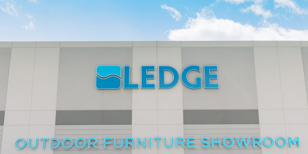 Front of the Ledge outdoor furniture showroom building
