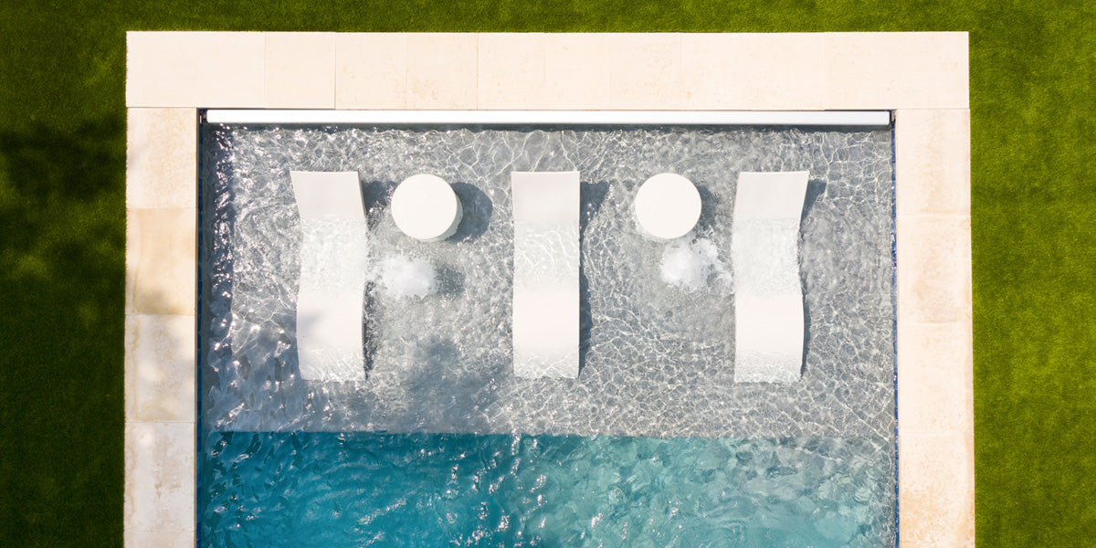 Pool ledge with Ledge pool furniture