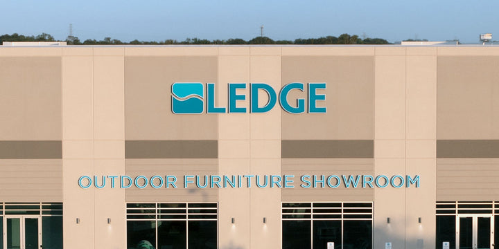 Outside of Ledge outdoor furniture showroom
