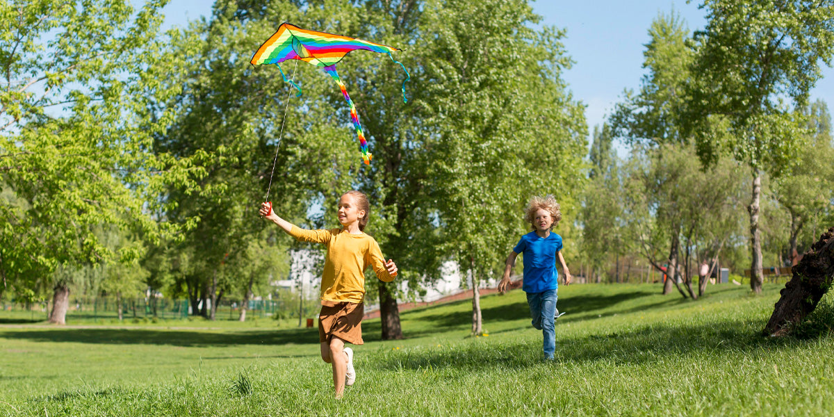 Kids playing outside