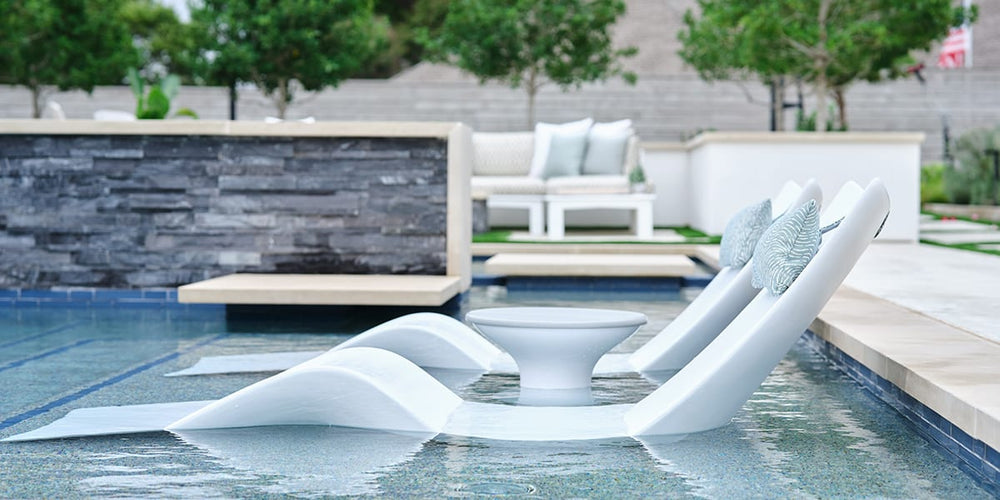 Signature Chaises sitting on the ledge
