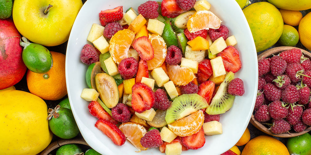 Beautiful and colorful fruit salad