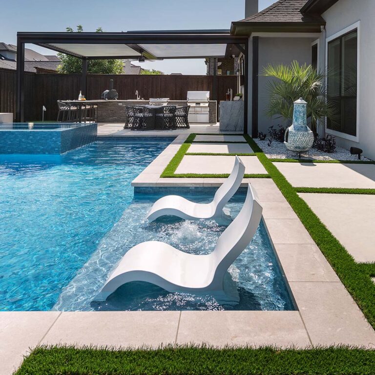 Pool lounge chairs online for water