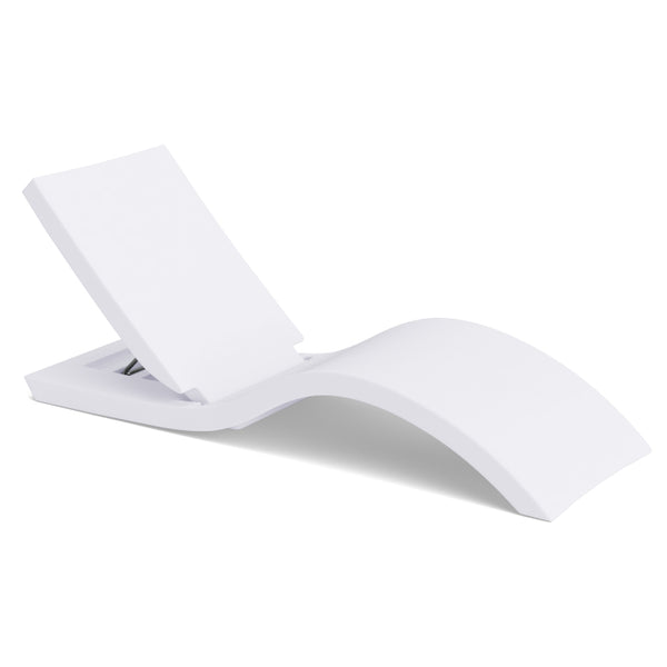 White lounge chair on a white background