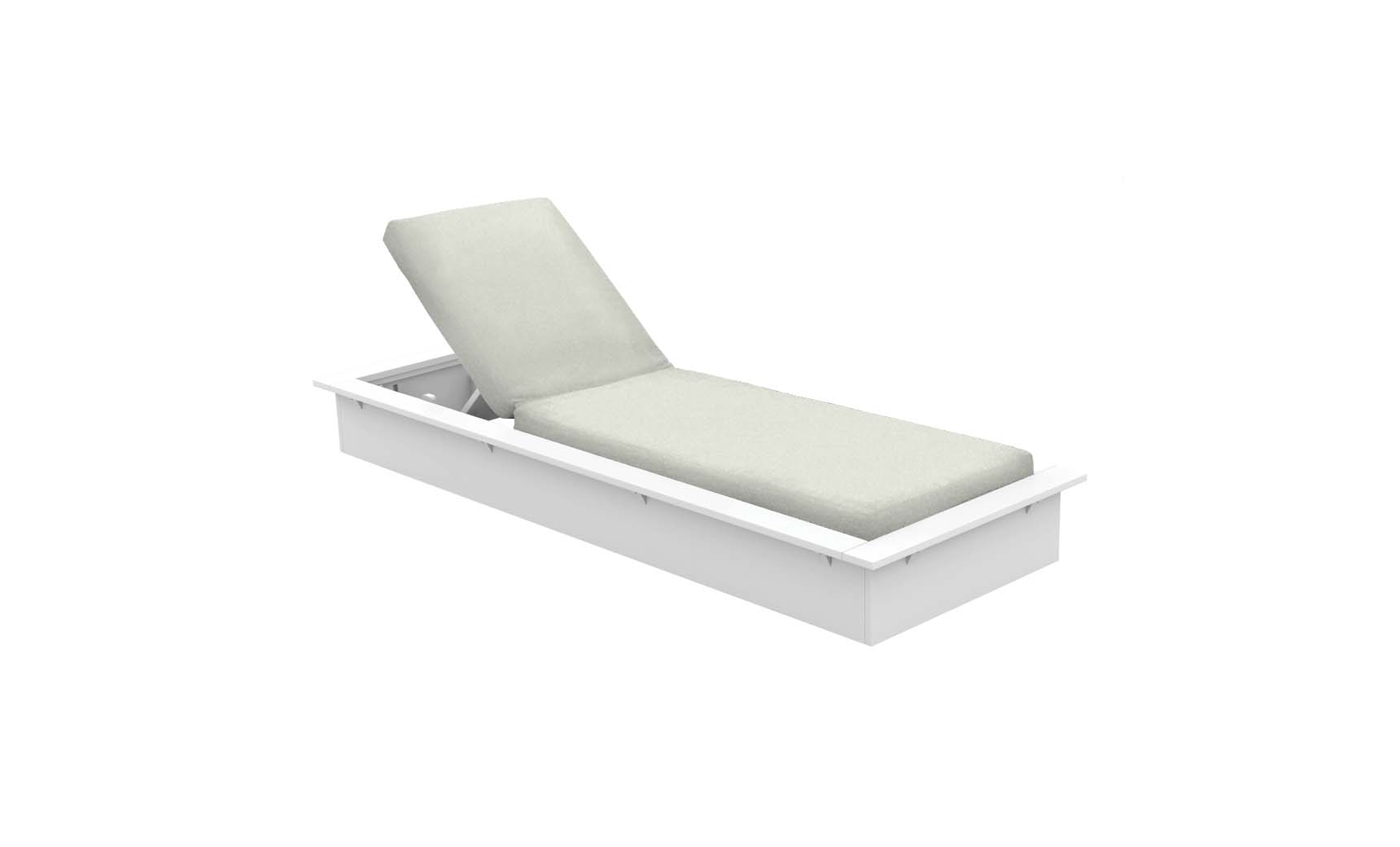 White sun online lounger