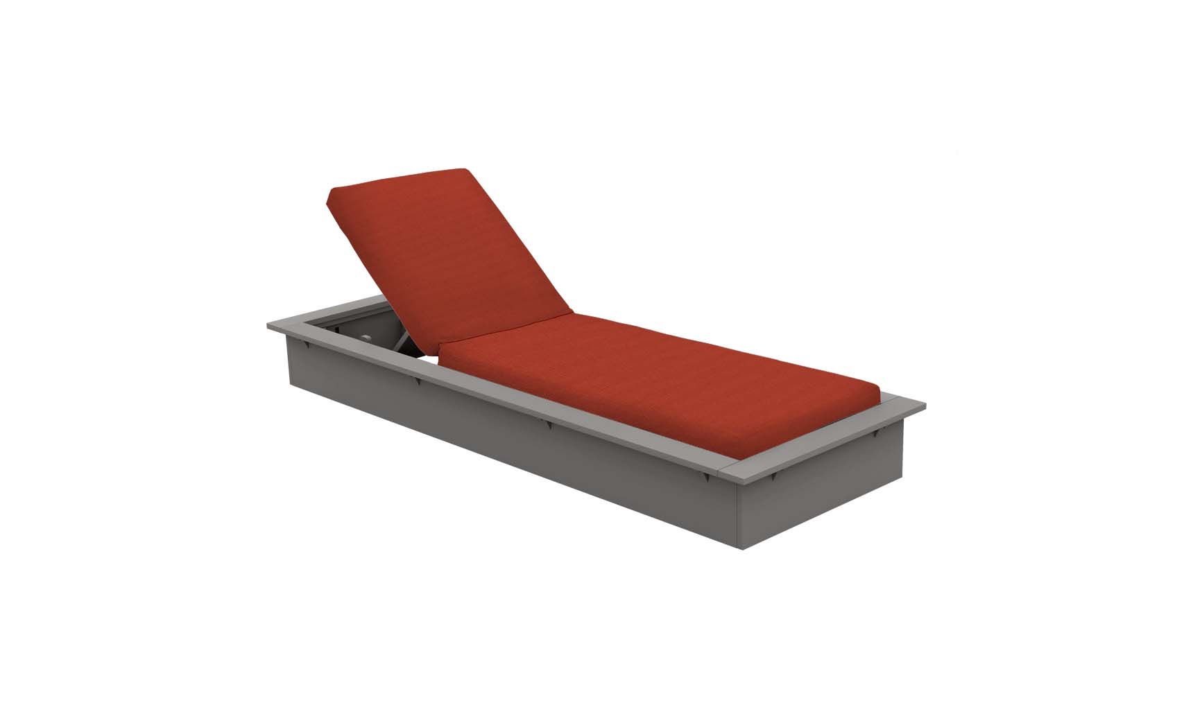 Red outdoor chaise discount lounge