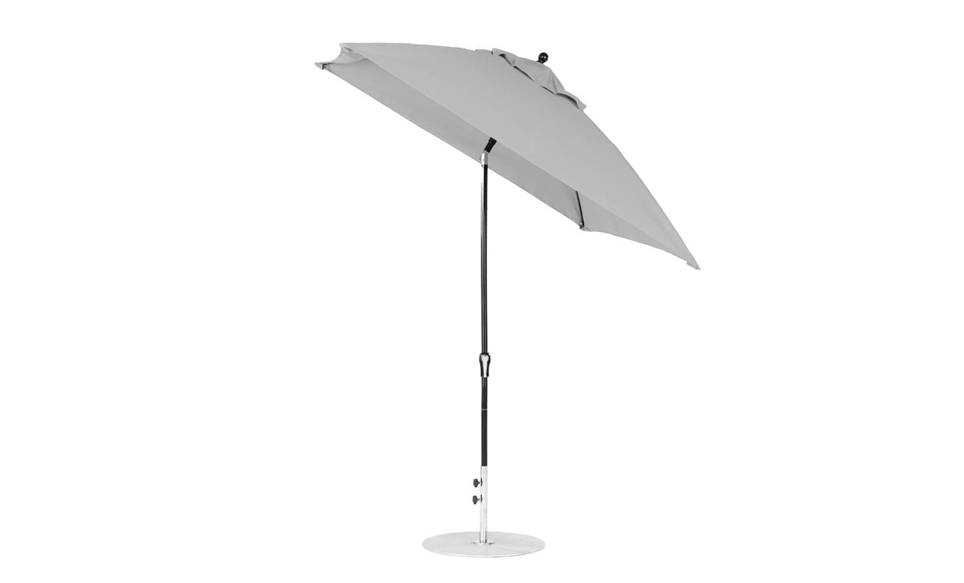 fiberglass pole patio umbrella tilt white 7.5' Square Crank Auto Tilt Essential Fiberglass Umbrella