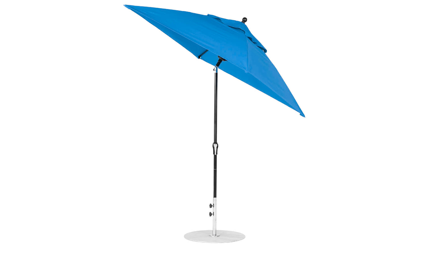 aqua square patio umbrella 6.5' Square Crank Auto Tilt Essential Fiberglass Umbrella