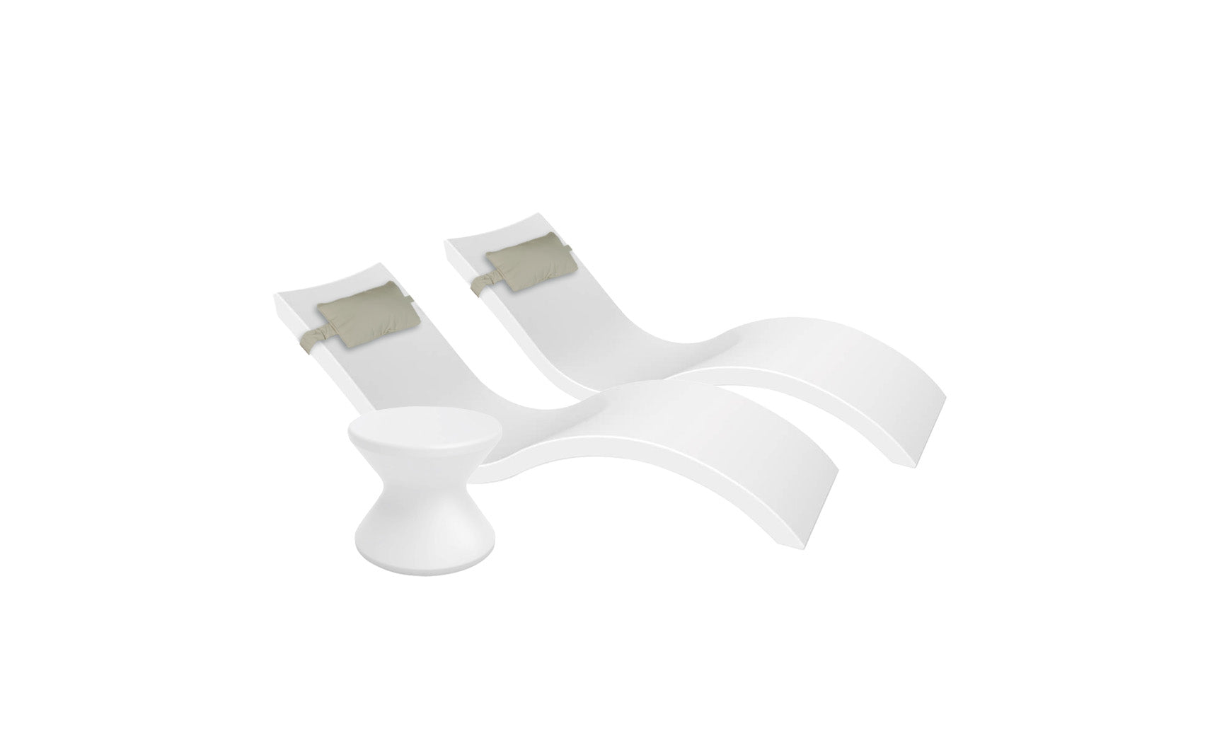 Black and white pool loungers hot sale