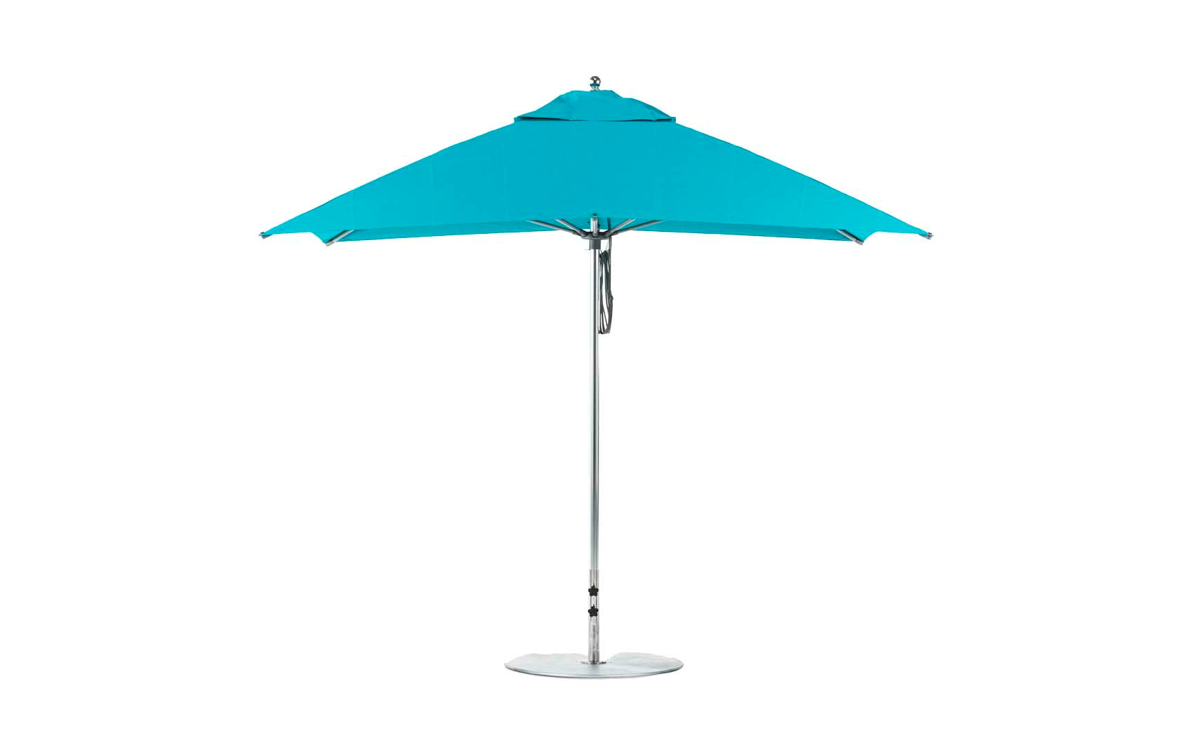 1.25 inch pole patio umbrella 8.5' Rectangle Pulley Essential Fiberglass Umbrella