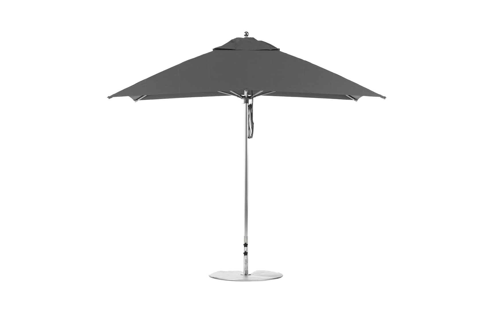 home deport patio umbrellas fiberglass 8.5' Rectangle Pulley Essential Fiberglass Umbrella