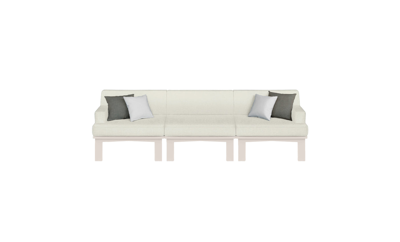 Mainstay Sectional 3 Piece Sofa
