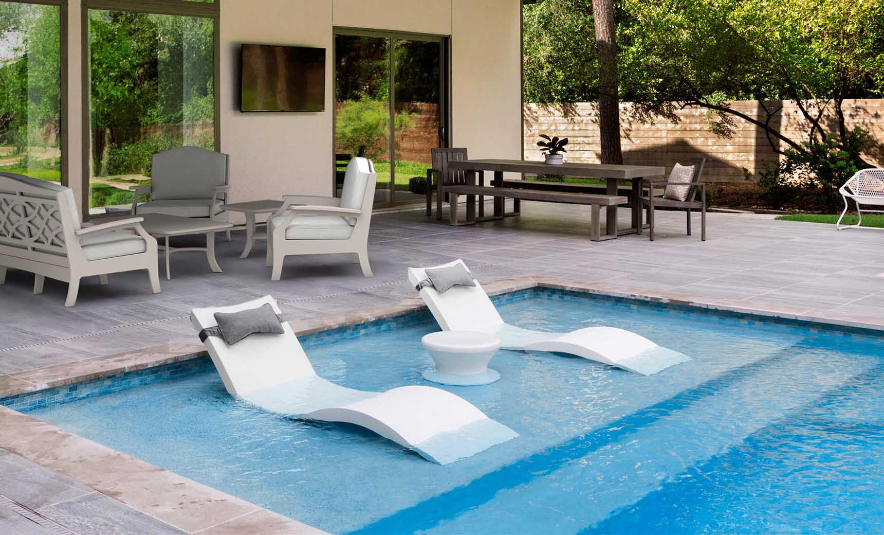 Ledge best sale pool chairs