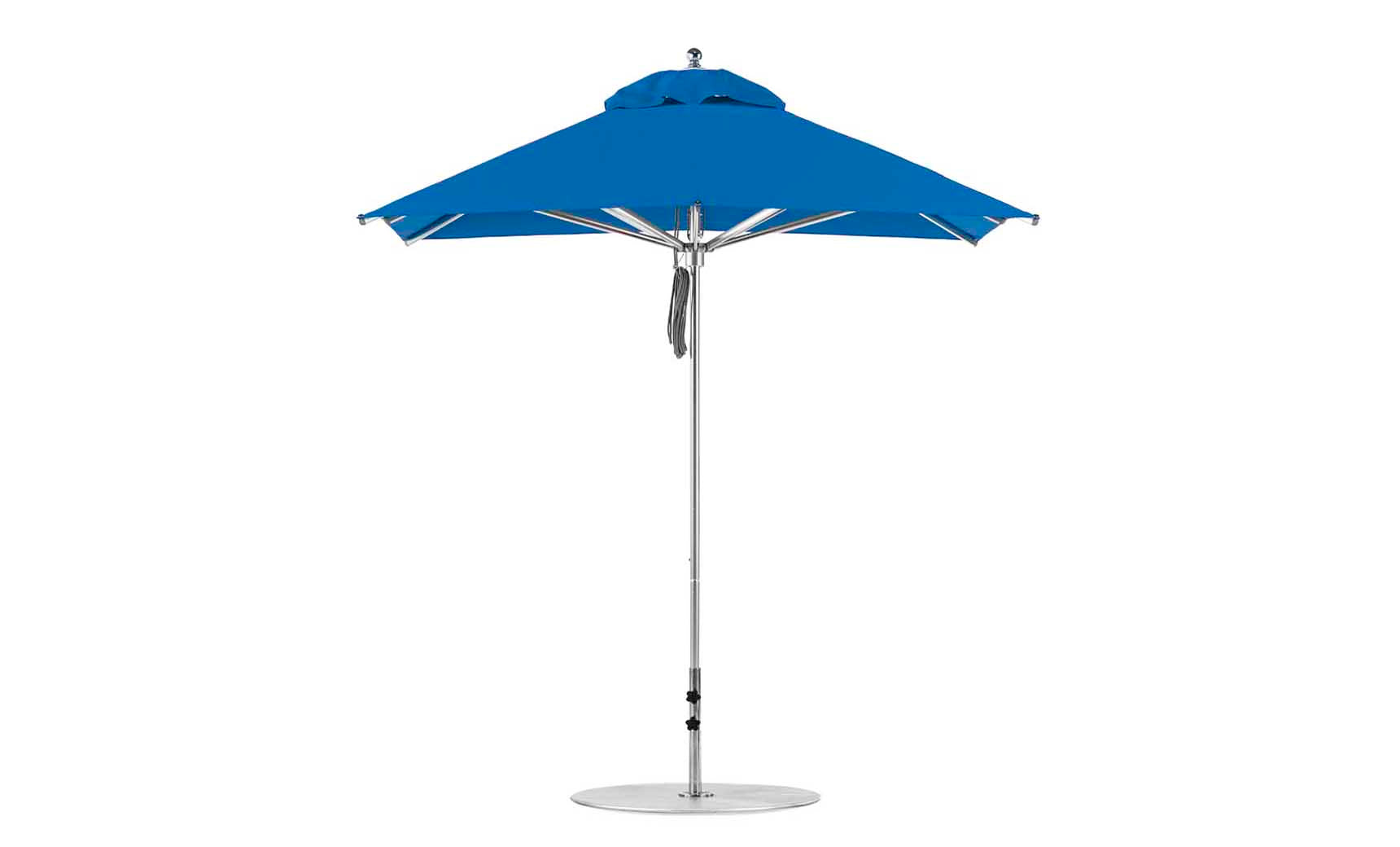 flat patio umbrella Ledge Lounger Premier Aluminum Umbrella