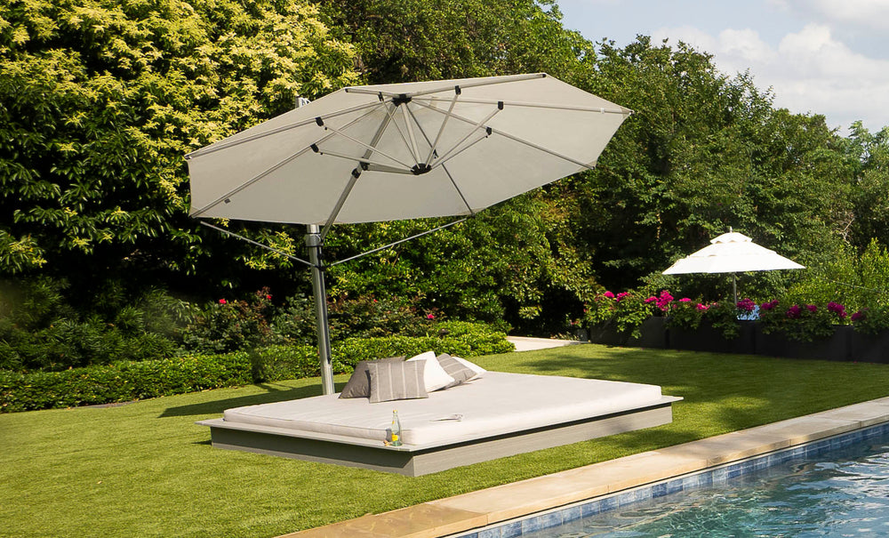 Ledge Lounger | Echo Outdoor Sunbed | Resin & Marine-Grade Fabric