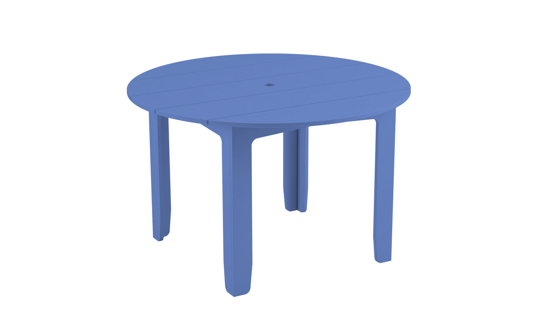 blue umbrella for patio table Round Outdoor Dining Table with Umbrella Hole