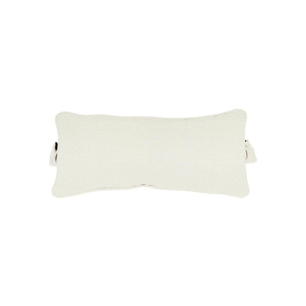 Against a plain white background, the Signature Headrest Pillow from Ledge Lounger, which is on final sale, appears rectangular and off-white with a subtle texture and soft appearance.