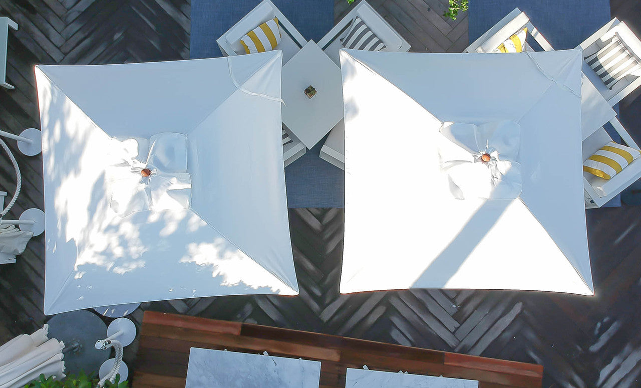 11' Octagon Pulley Essential Fiberglass Umbrella Black / Bronze 11' Octagon Pulley Essential Fiberglass Umbrella Black / Bronze