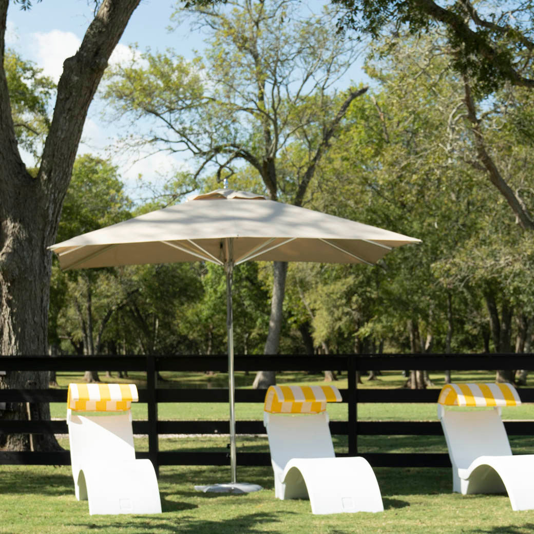 grass patio umbrella 7.5' Octagon Pulley Premier Umbrella