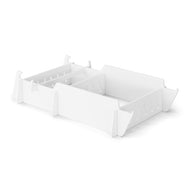 The Ledge Lounger Signature Lowback Chair With Riser is displayed on a plain white background—ideal for keeping your poolside setup organized and storing all your outdoor lounger essentials.