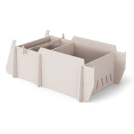 The Ledge Lounger Signature Lowback Chair With Tall Riser is shown on a white background. Its sturdy, angled design and spacious compartments make it perfect for organizing poolside seating essentials or tanning ledge chair accessories.