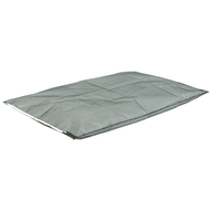 The Laze Pillow Inner Bag by Ledge Lounger is a rectangular, gray fabric cushion shown lying flat on a white background. Its soft material and natural creases add comfort and style to any room.