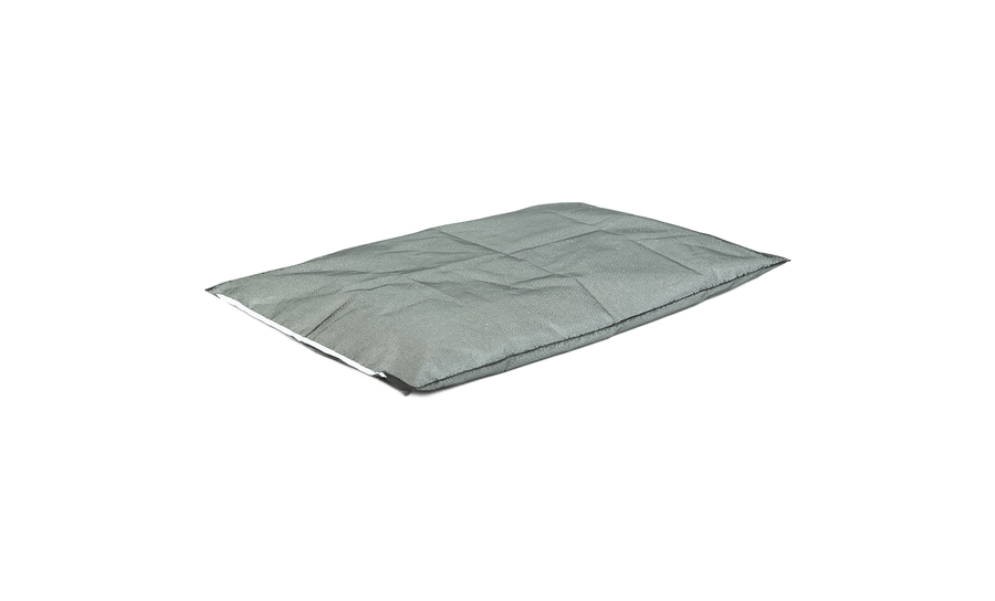 The Laze Pillow Inner Bag by Ledge Lounger is a rectangular, gray fabric cushion shown lying flat on a white background. Its soft material and natural creases add comfort and style to any room.