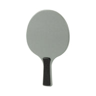A gray Table Tennis Paddle by Ledge Lounger with a black handle is displayed on a white background.