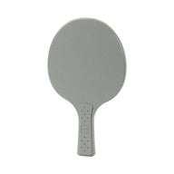 A gray Table Tennis Paddle by Ledge Lounger, featuring a textured handle and smooth surface, displayed on a white background. Ideal addition to your Ledge Table Tennis Set.