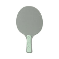 A gray and light green Table Tennis Paddle by Ledge Lounger, featuring a textured handle, is shown on a white background.