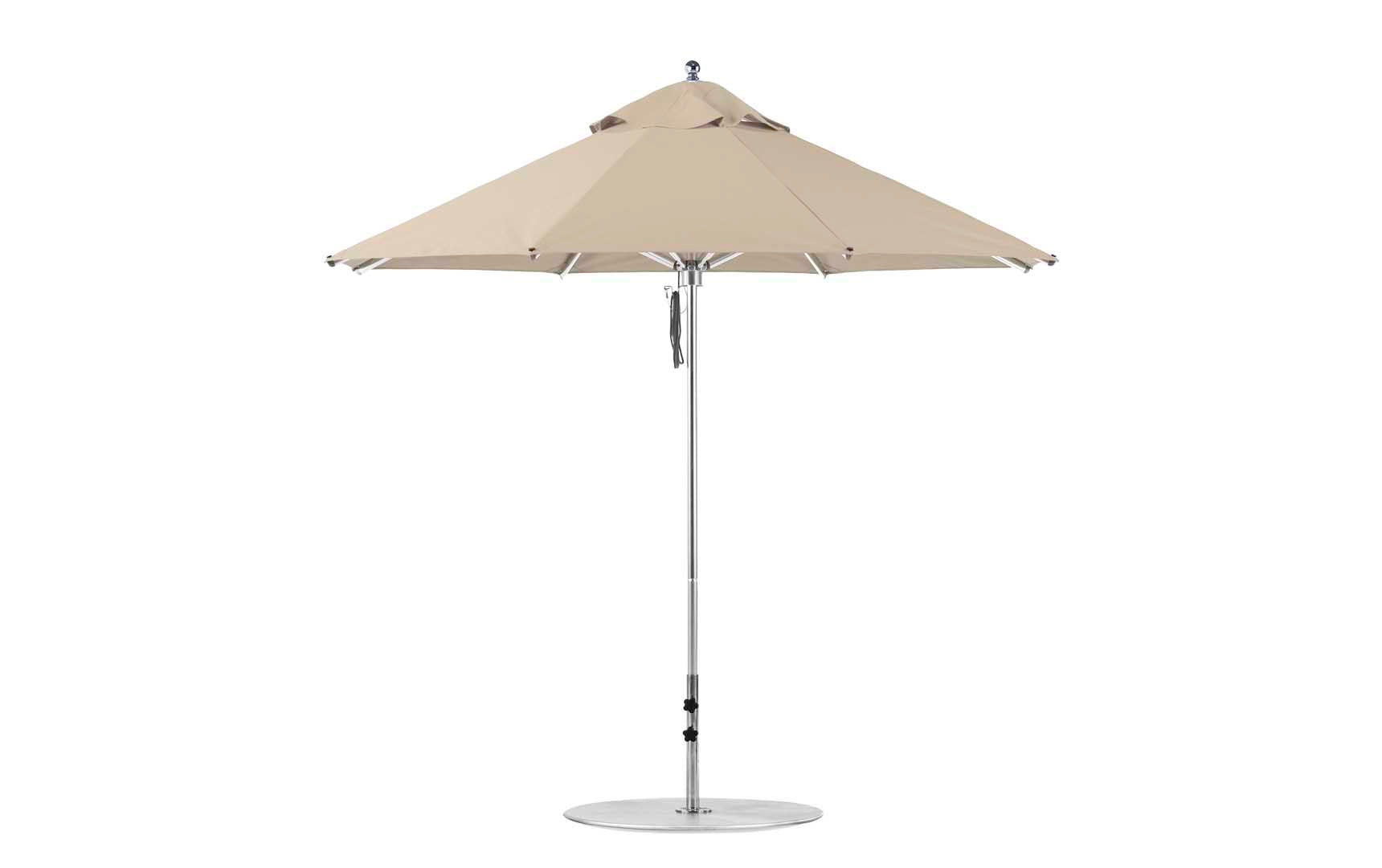 9 patio umbrella base Ledge Lounger Premier Aluminum Umbrella