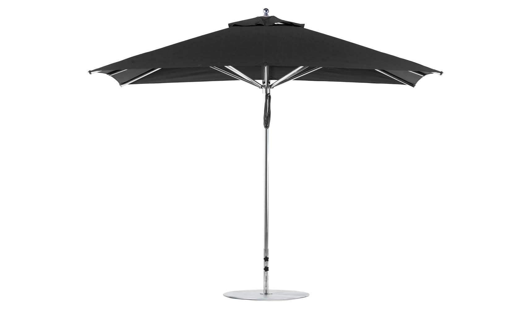 bambrella patio umbrella black rectangular Ledge Lounger Premier Aluminum Umbrella