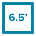 6.5' Square