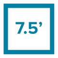 7.5' Square
